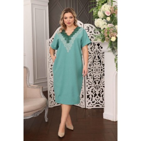 Women's dress, size 58, mint color-1
