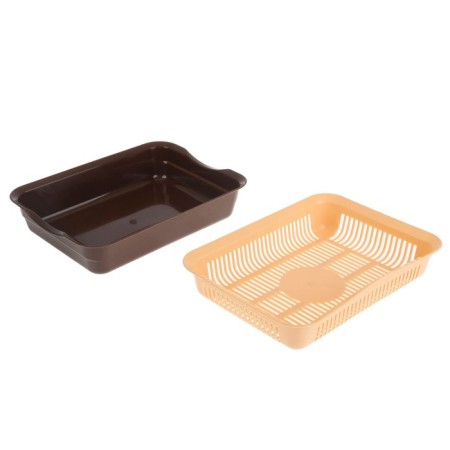 Toilet with a net, 35.5x26x7 cm, brown-2