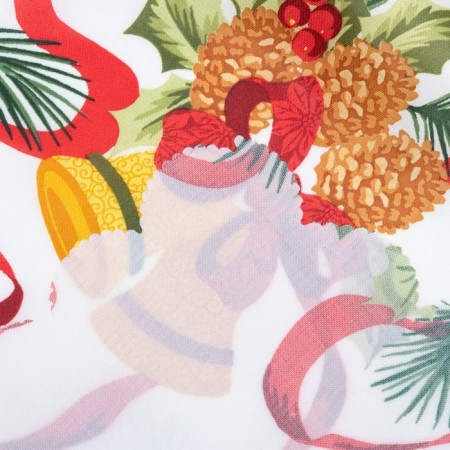 The tablecloth of the New Year's share "New Year's bells" 145*300 +/- 2 cm, 100% p/e-7
