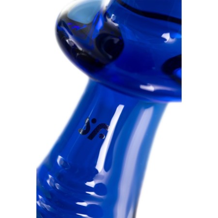 Satiffyer Double Crystal bilateral phallimitator, 19.5 cm, glass, blue color-4