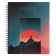 A notebook of 96 sheets in a cage on the crest of Minimalistic, a hard cover, glossy lamination, foil embossing, mix