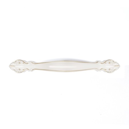 Tundra handle Light, m/o 96 mm, white, with a golden insert-5