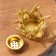 Stand for incense powder and cones "Coral", golden, 6.3x10 cm