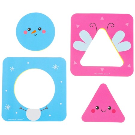 Soft puzzle for kids "colors and shapes", 8 puzzles, crumb I-16