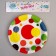 Paper plate "Bright holiday", 18 cm, set 6 pcs.