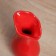 VAZ Coramics Table "Thiago" grace, 16.5x7 cm, red