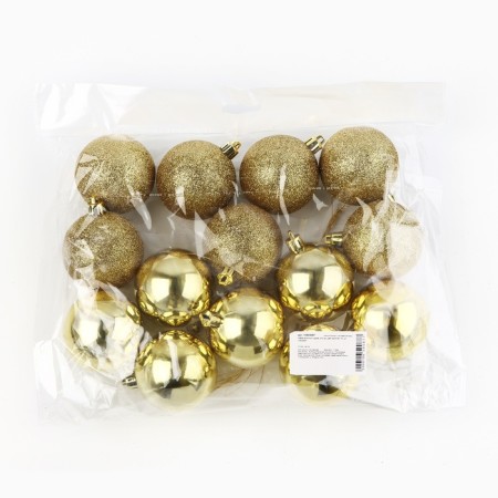 Christmas balls New Year, for the New Year, D = 6 cm, 14 pcs., Golden color-3