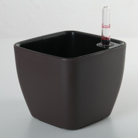 Kashpo for flowers with an auto -watering unicum, plastic, 1.1 l, color mix-6