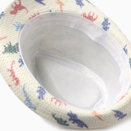 Hat for boys "dinosaurics" Minaku, rr 52-54, col. lactic-3