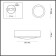 Ceiling lamp Reus 1x7W LED 2.2x2.2 cm