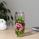 VAZ Rose with painting on the venue, d-7cm 10x23 cm