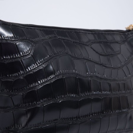 Bag Cross-Bodi with a zipper, black color-3