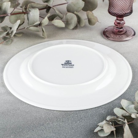 Porcelain dining Porcelain Wilmax Stella Pro, D = 27 cm, white color-3