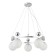 Suspended EVOLUCE lamp. Sle106103-05. Pechio. 5x60 watts, E27, 62x62x22 cm, chromium color