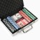 Poker in a metal case (2 decks of cards, chips 200 pcs b/nominal, 5 cubes), 20.5 x 29 cm