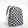 Youth backpack from textiles, 4 pockets, white/black color