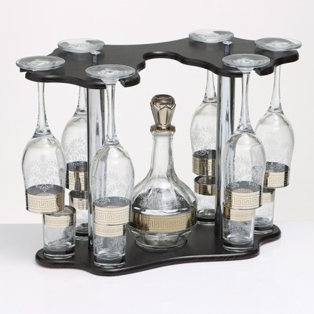 Mini-bar 13 objects: glasses + graffice 500 ml + pile 50 ml