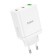 Network charger Hoco N33, 2 Type-C, 1 USB, 35 W, PD + Qc, white