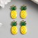 Decor for creativity metal, enamel "pineapp" gold 1.4x1.2 cm