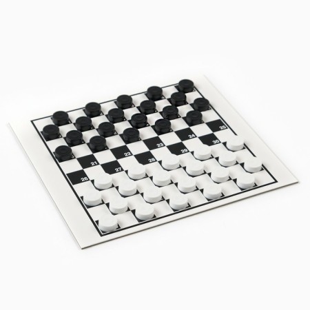 Board game 2 in 1 "must think": checkers, chess-4