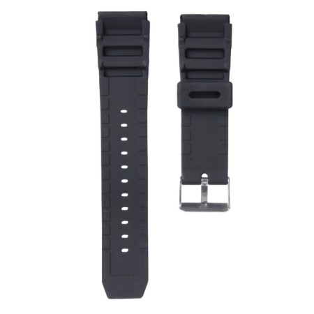 Watch strap, 22 mm G-shock, silicone, L-22 cm, black-2