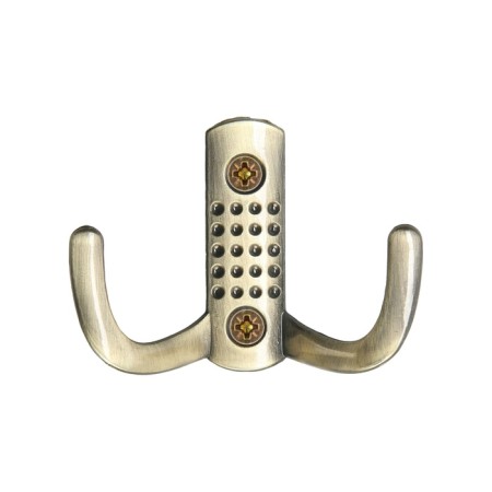 Furniture tundra hook TKD011, two -rod, bronze, 4 pcs TMP-2