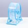 Wheel on a stand for rodents, wheel diameter 12.5 cm, 14 x 3 x 9 cm, blue
