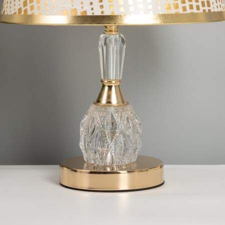 Table lamp "Atomic" 1x40W E27+LED 5W Gold 25x25x38cm-3