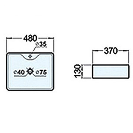Comforty PZ-6068 sink, invoice, a hole for the mixer-1