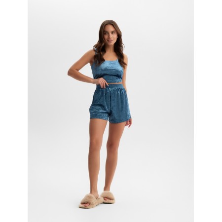 TOP female KAFTAN VELVET 40-42, blue-4