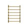 Water towel Domoterm "Stefano", P6, 6 crossbars, 400 x 600 mm, bronze