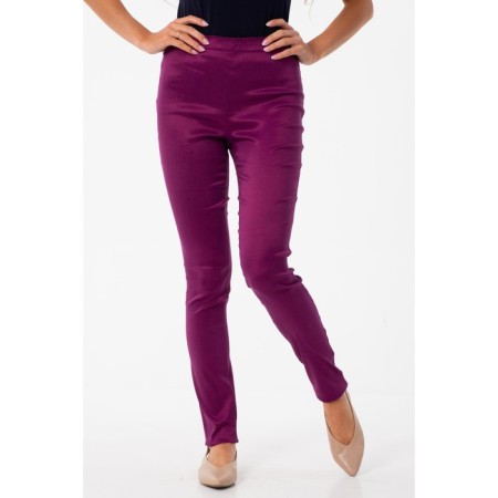 Female trousers, size 50, fuchsia color-2