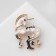 Brooch "Unicorn" magic, color in gold