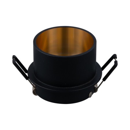 The built-in lamp Technical DL050-01GB, GU10, 1x12 W, 68x68x55 mm, black with gold-1