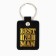 New Year keychain, for keys Best Man, leatherette., 4 x 8.5 cm