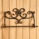 Kaminnaya set KN-6-5 wall, forged, bronze color, 3 objects: poker, scoop, panicle