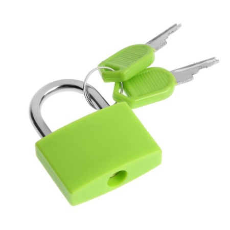 The castle of a hinged suitcase, medium, 30x42 mm, green