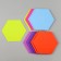 Set of figures from EVA "hexagon", 12 pcs., Mix color