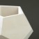 Kashpo pentagon 12 x 9 cm white