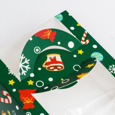 Bearbox under the Bento-Port with the Window "New Year Emerald", 14 x 14 x 8 cm-8