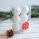Set of balls plastic D-4.5 cm, 6 pcs "Pushka" White