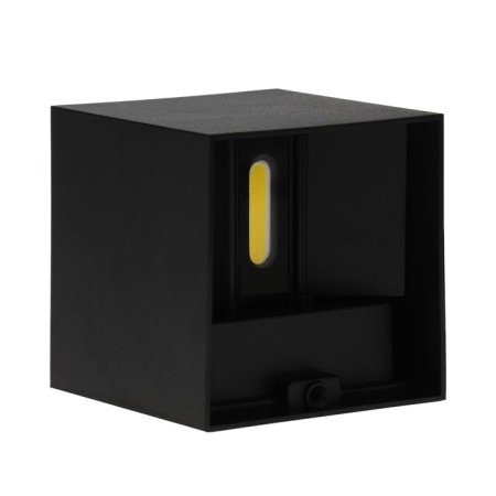 Facade lamp "Cube", FSD-062, 6 W, 4000K, Regulation. Ray, IP65, 220 V, plastic, black 100842-6