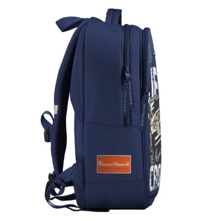 Youth backpack, 42 ​​x 31 x 14 cm, ergonomic back, Bruno VisConti 12-008, + Jeep Cross Penal-3