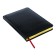 Diary of a low -end A5+, 136 sheets of Sidney Nebraska, solid cover, artificial leather, gold cut, black