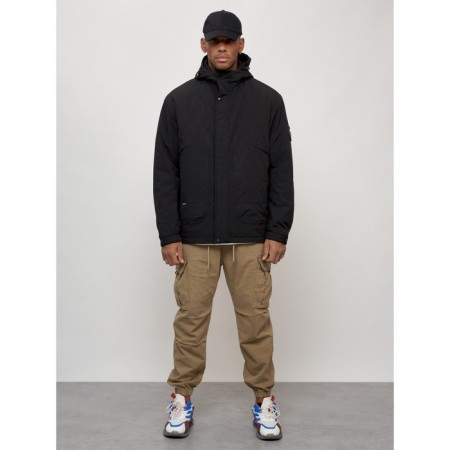 Male spring jacket, size 50, black color-9
