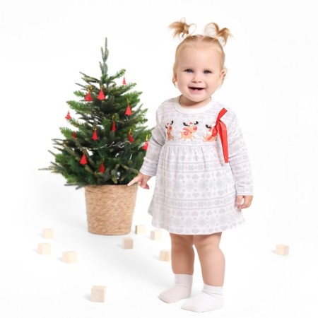 Body dress crush I "deer", height 80-86 cm, white-7