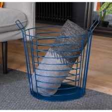 Infinity basket, metal, 46.3x36.9x40.6 cm, blue color