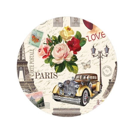 Pareo and beach rug "Love Paris", D = 150 cm-1