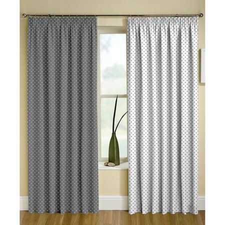 A set of punch curtains 150x270 +/- 3cm 2pcs, Gabardin, p/e