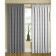 A set of punch curtains 150x270 +/- 3cm 2pcs, Gabardin, p/e